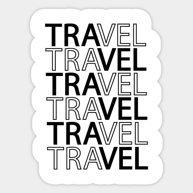 Traveling Sticker by TeeGrafixss